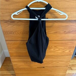 a new day Black Halter Top